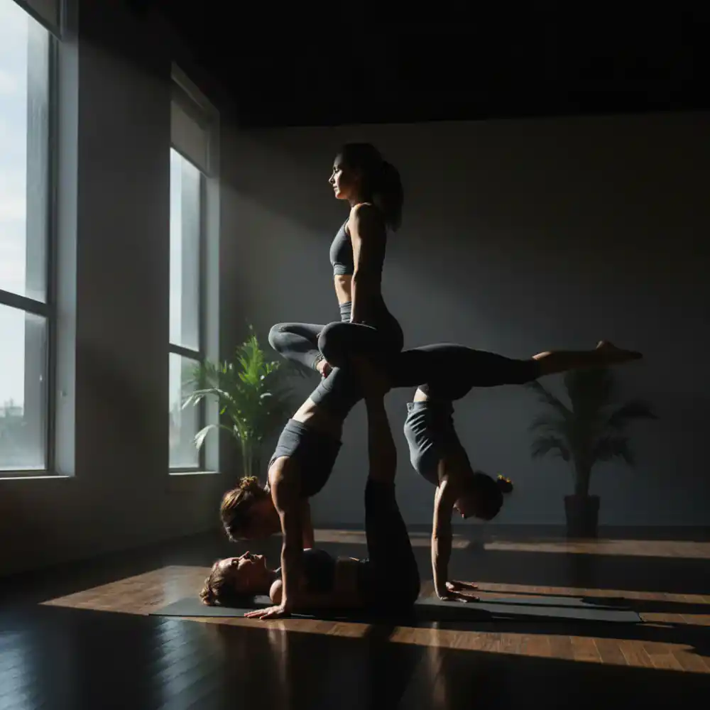 Advanced yoga flow class